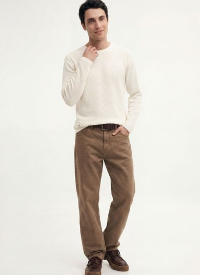 Camiseta Masculina em Malha Texturizada (Off White) The Philippines