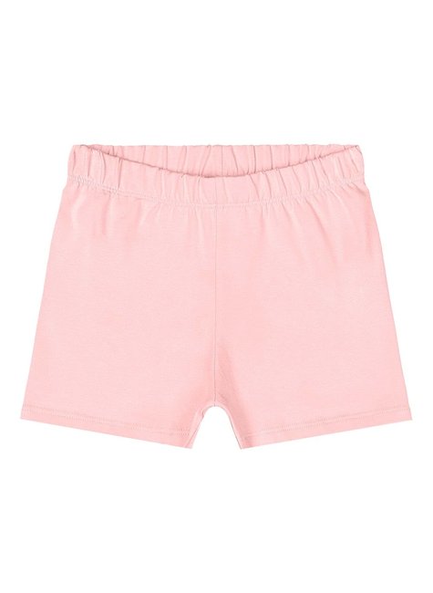 Short em Cotton Infantil Feminino Rosa
