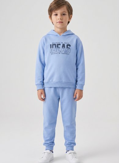 Conjunto para Menino de Blusão com Capuz e Calça (Azul) Guloseima