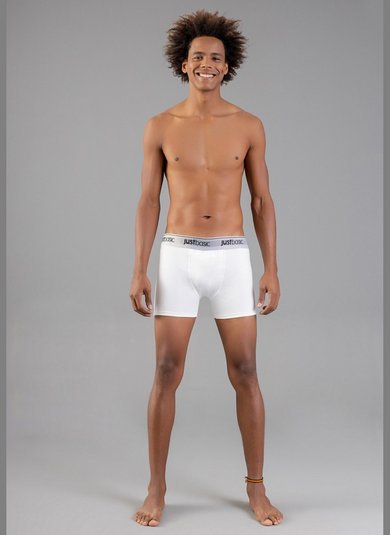 Cueca Básica em Cotton (Branco) Just Basic