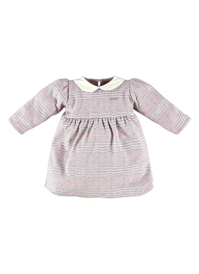 Vestido Manga Longa para Bebê Cinza