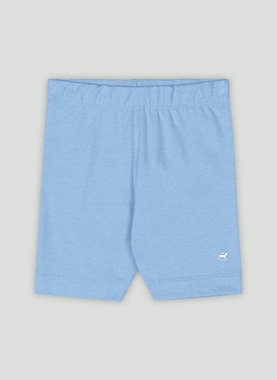 Bermuda Ciclista Básica para Menina em Cotton Azul
