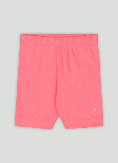 Bermuda Ciclista Básica para Menina em Cotton Rosa Pink