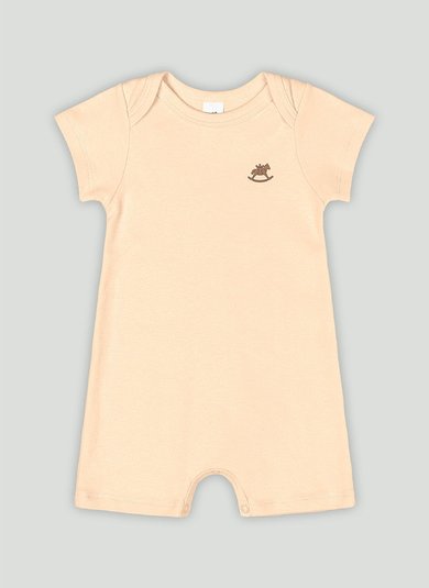 Macaquinho para Bebê Unissex em Suedine Essentials Laranja