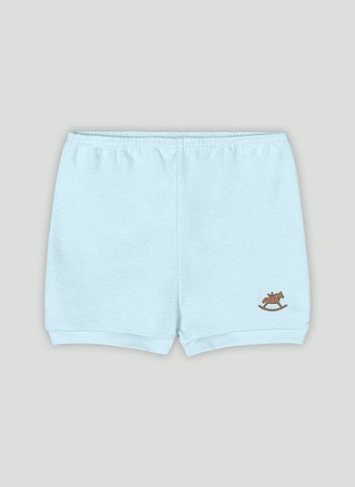 Short Unissex para Bebê em Suedine Essentials (Azul) Up Baby