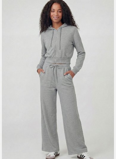 Calça Básica Feminina para Adulto em Moletom (Cinza) Just Basic