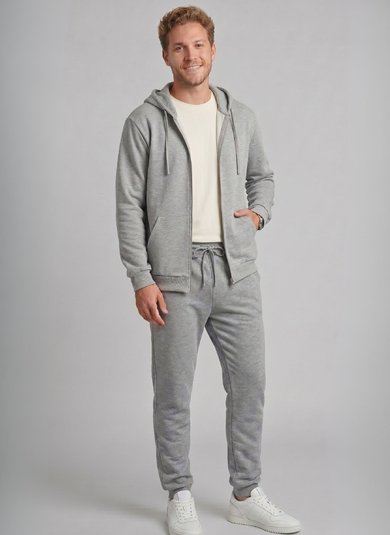 Calça Masculina em Moletom Felpado (Cinza) Just Basic