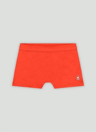 Sunga Boxer Infantil em Malha FPS+50 com Etiqueta Termocolante (Laranja) Up Baby