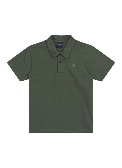 Camisa Polo para Menino em Piquet (Verde) Guloseima