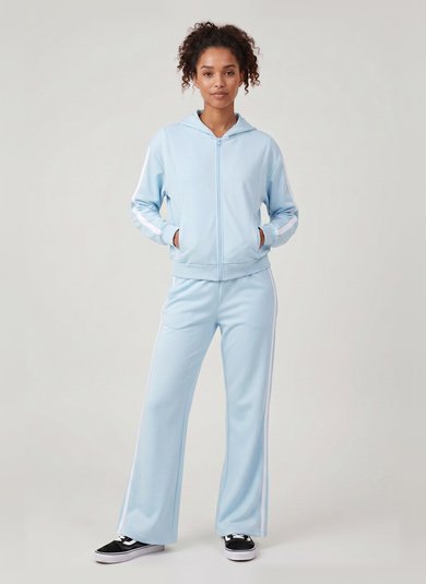 Conjunto Feminino em Moletom com Capuz (Azul) Just Basic